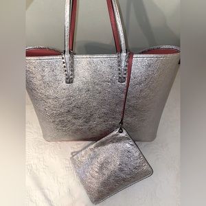 Christian Louboutin Cabata vintage rose gold leather tote